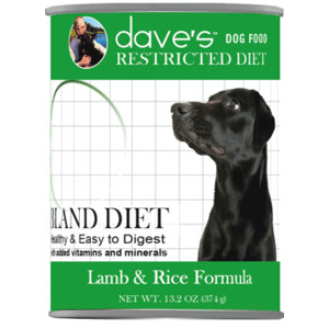 Daves Restricted Diet Lamb & Rice Canned Dog Food 13.2oz 12 Case Daves, daves, pet food, Restricted Diet, lamb, rice, Canned, Dog Food